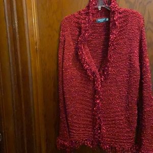 Gorgeous Red Sweater Jacket